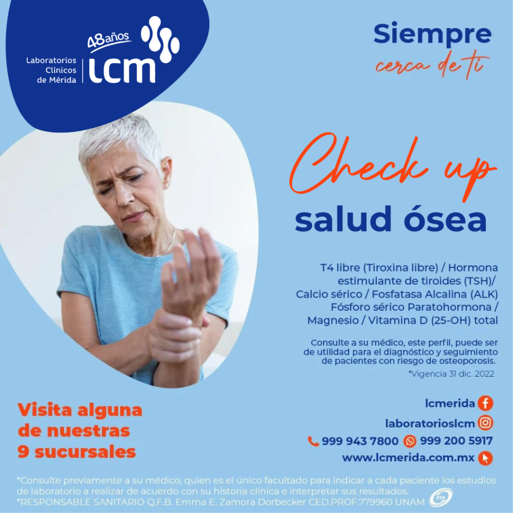Check up Salud ósea. Mérida, Yucatán