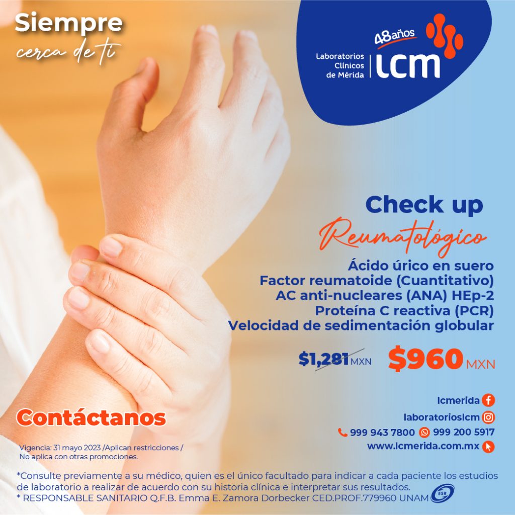 check up reumatologico en Mérida, Yucatán