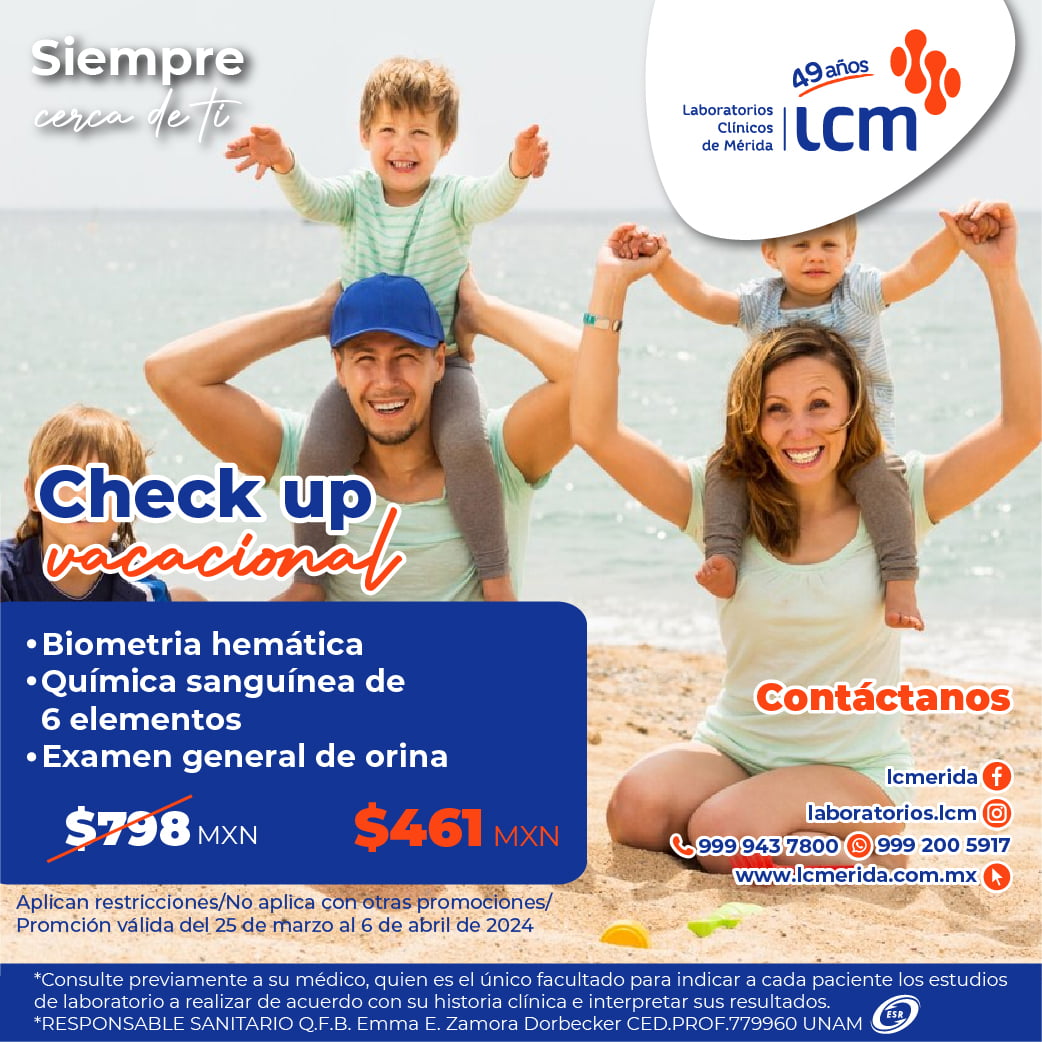 paquete de estudios clinicos y analisis de rutina en merida yucatan